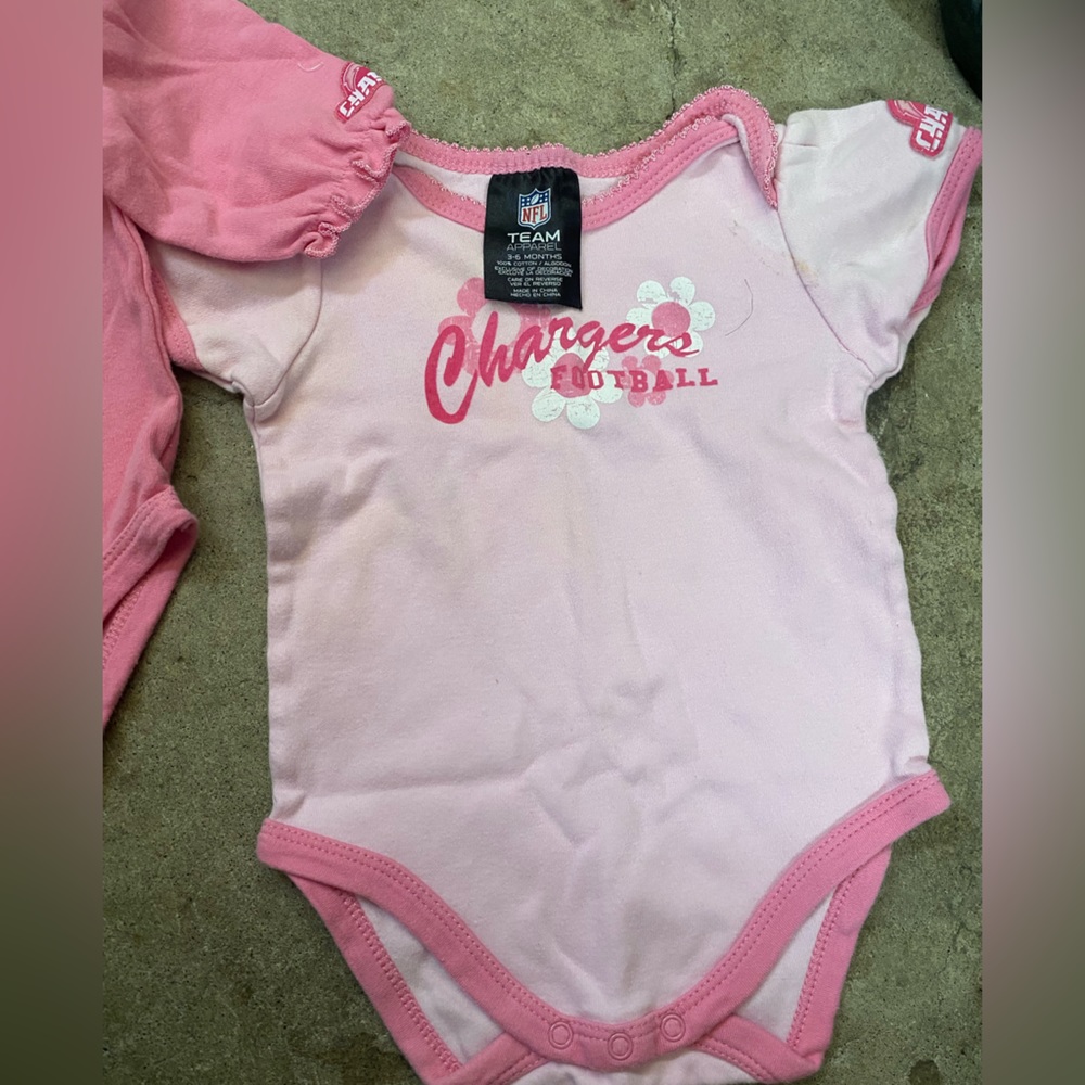 NFL chargers onesie size 3-6 months